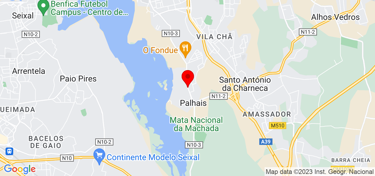 Daniela Morais - Setúbal - Barreiro - Mapa