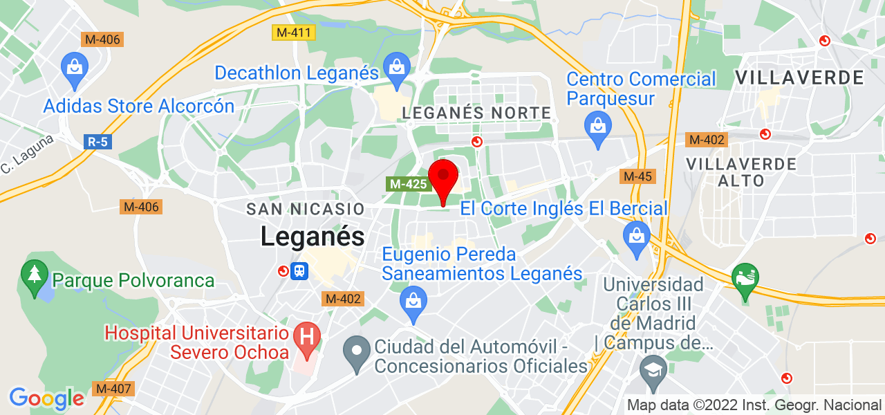Borja Mart&iacute;n-Palomino - Comunidad de Madrid - Leganés - Mapa