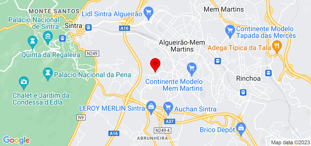 Capricho &Agrave; Mesa - Lisboa - Sintra - Mapa