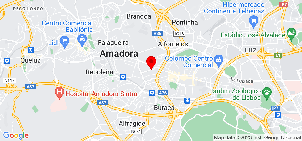 Douglas - Lisboa - Amadora - Mapa