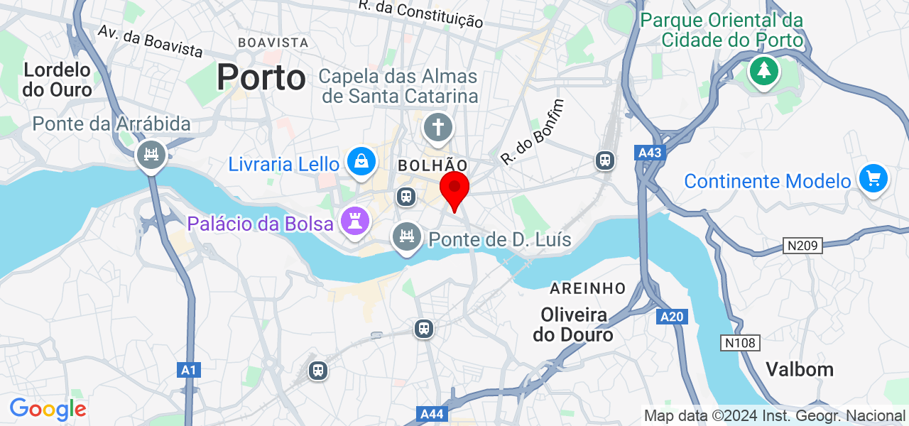Caminhante de animáis - Porto - Porto - Karte