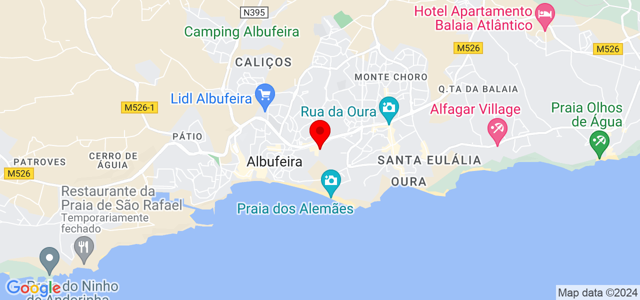 In&ecirc;s Filipa - Faro - Albufeira - Mapa