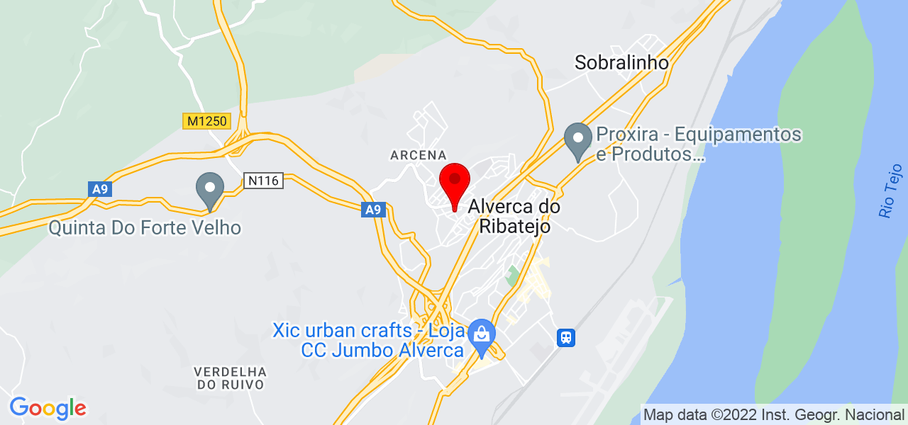 F&aacute;bia Lopes - Lisboa - Vila Franca de Xira - Mapa