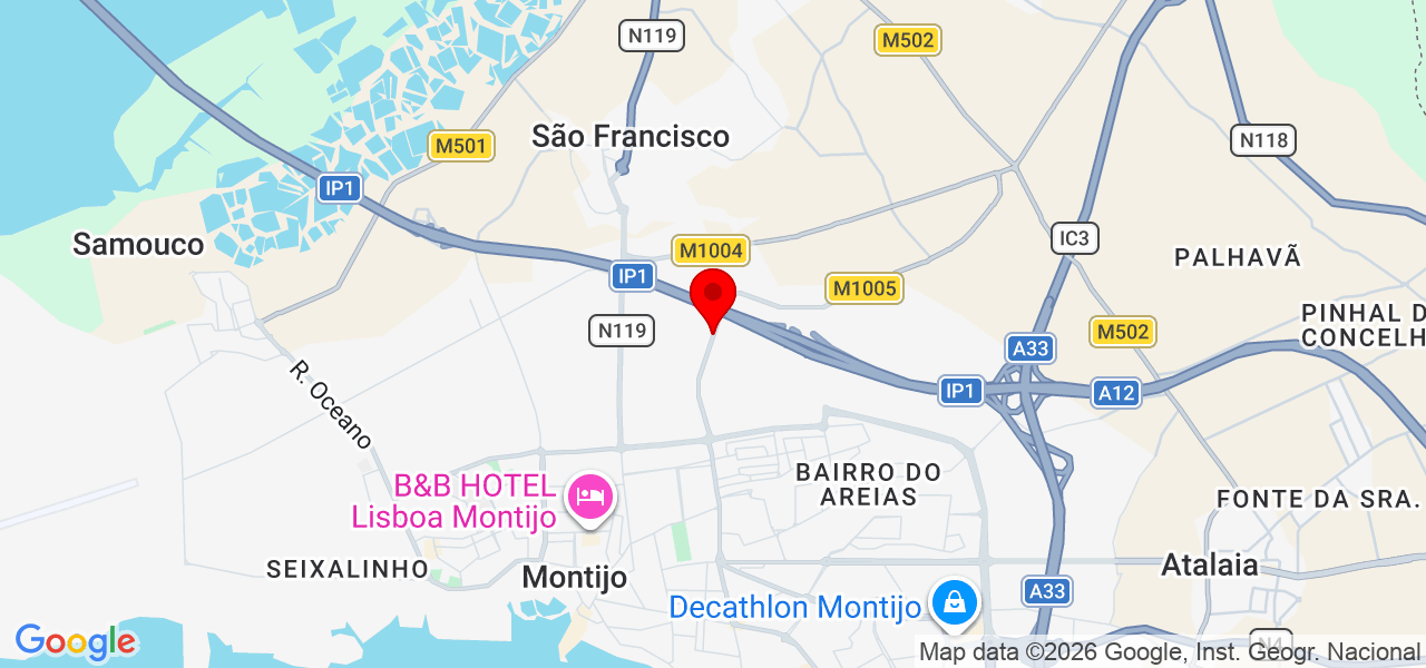 José - Setúbal - Montijo - Mapa