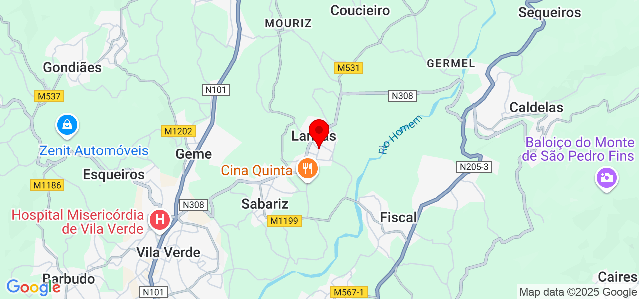 Diogo Pinheiro - Braga - Vila Verde - Mapa