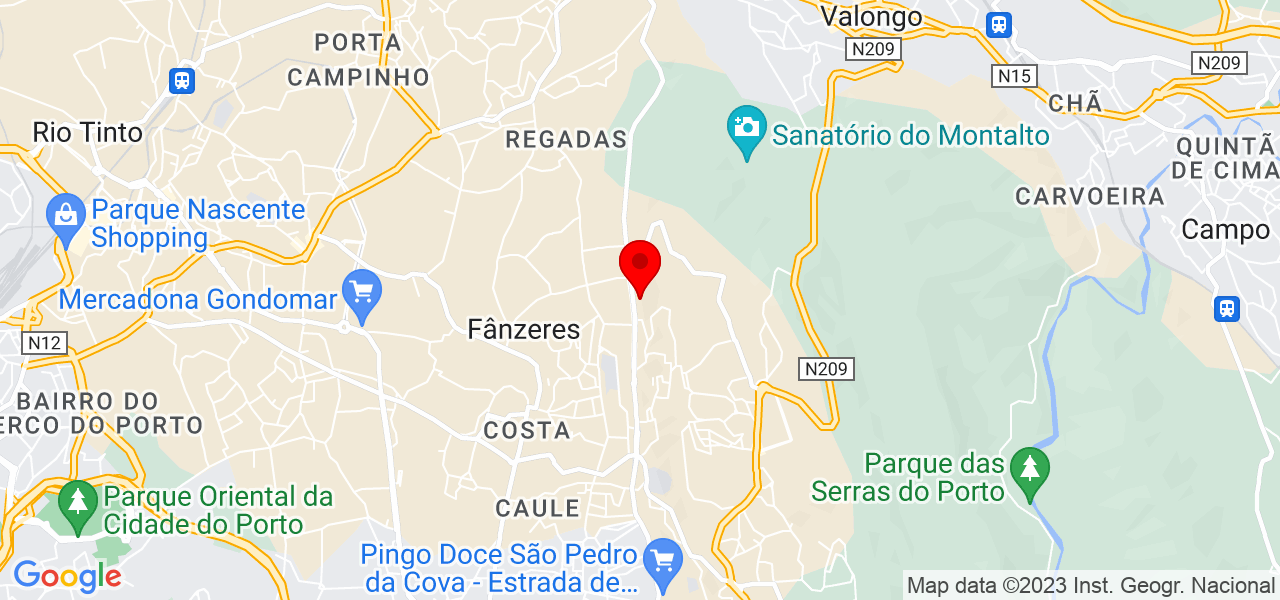 M&aacute;rcia - Porto - Gondomar - Mapa