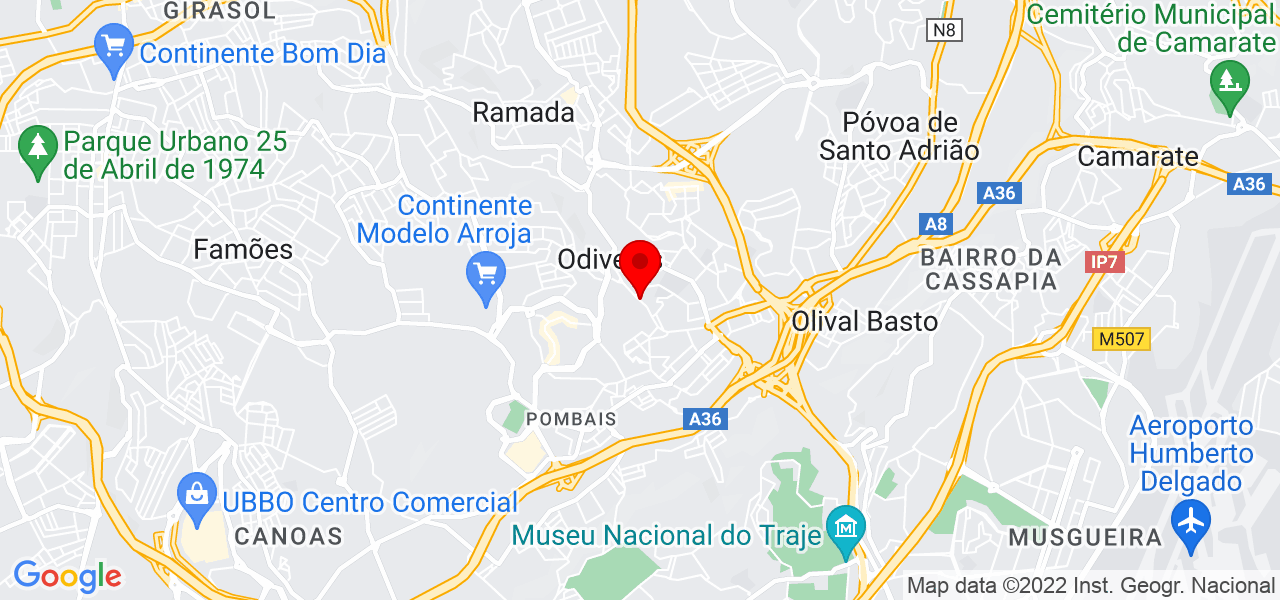 Galliano jacomossi - Lisboa - Odivelas - Mapa