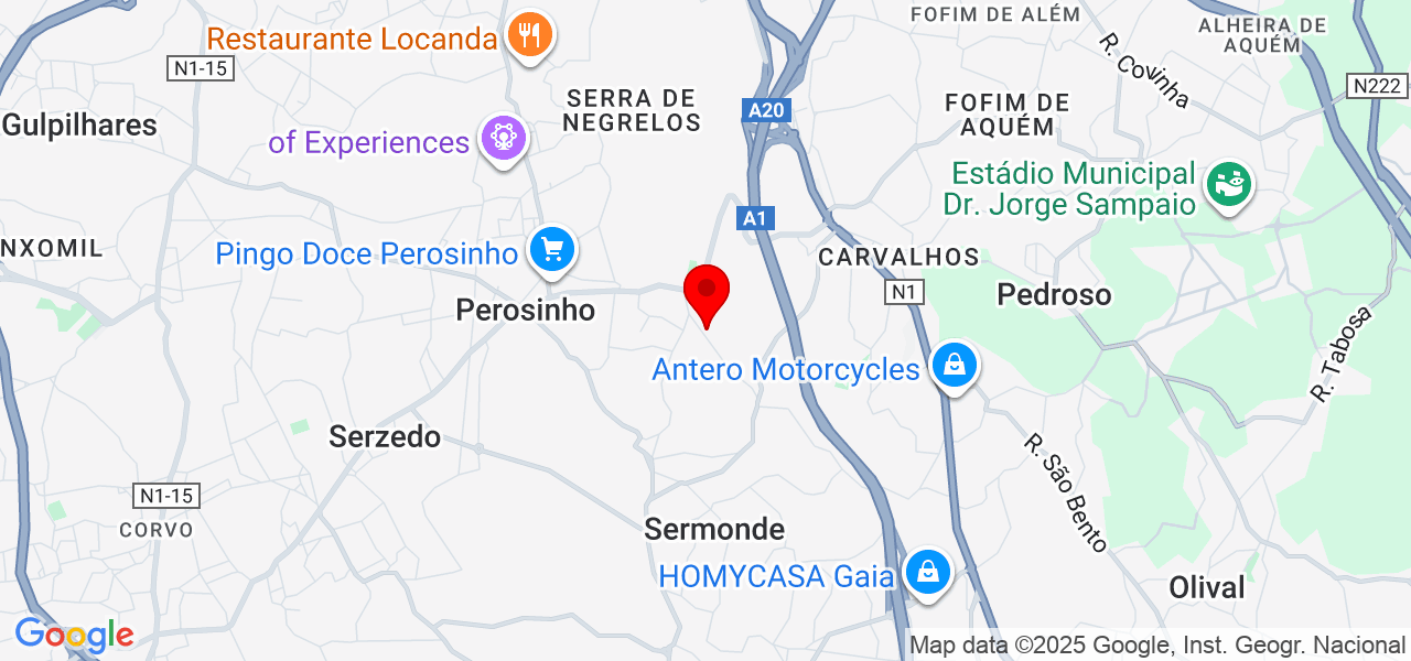 LULI - Porto - Vila Nova de Gaia - Map