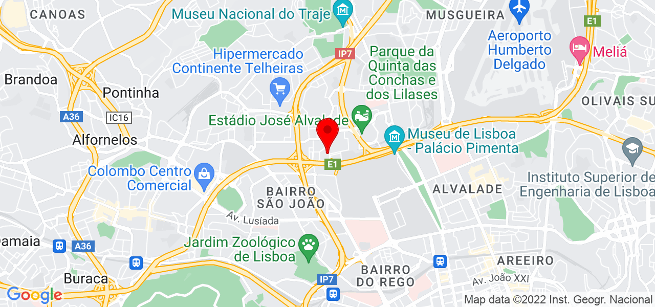 Gabriella Benicio Beltr&atilde;o - Psic&oacute;loga Cl&iacute;nica - Lisboa - Lisboa - Mapa