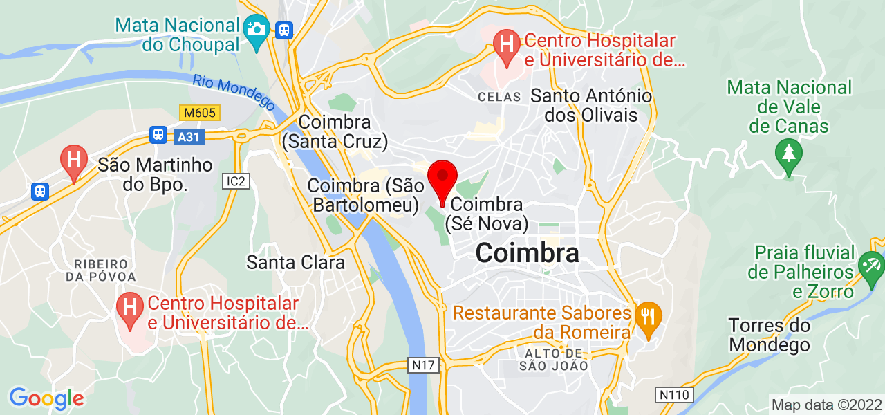 Regiane Castiglia - Coimbra - Coimbra - Mapa