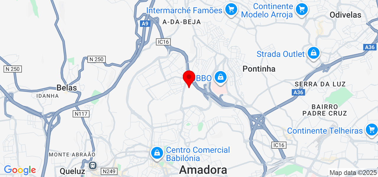 Everton Ribeiro - Lisboa - Amadora - Mapa