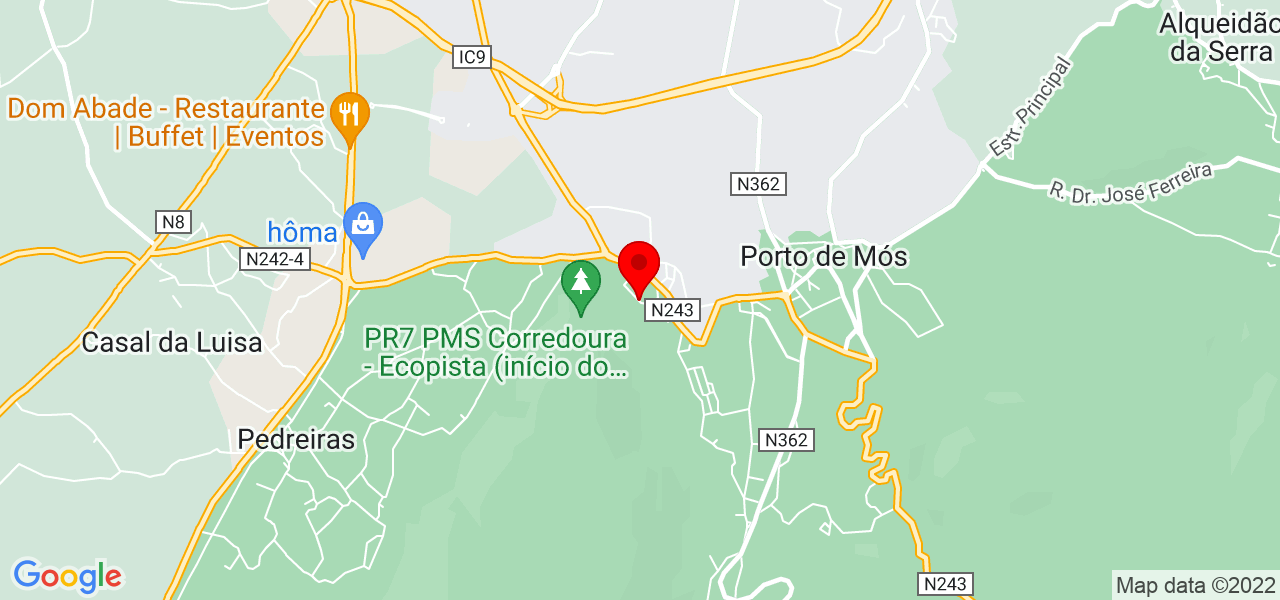Allan Lino - Leiria - Porto de Mós - Mapa