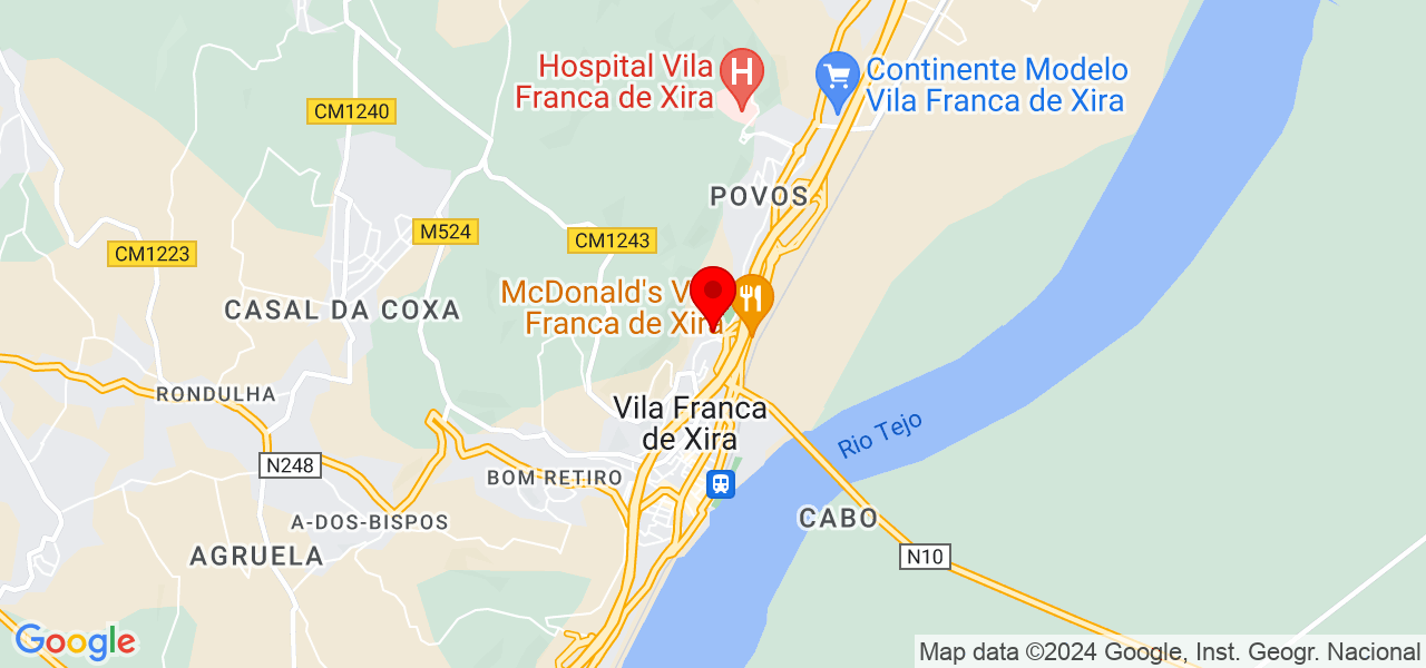 Vânia de Abreu - Lisboa - Vila Franca de Xira - Map