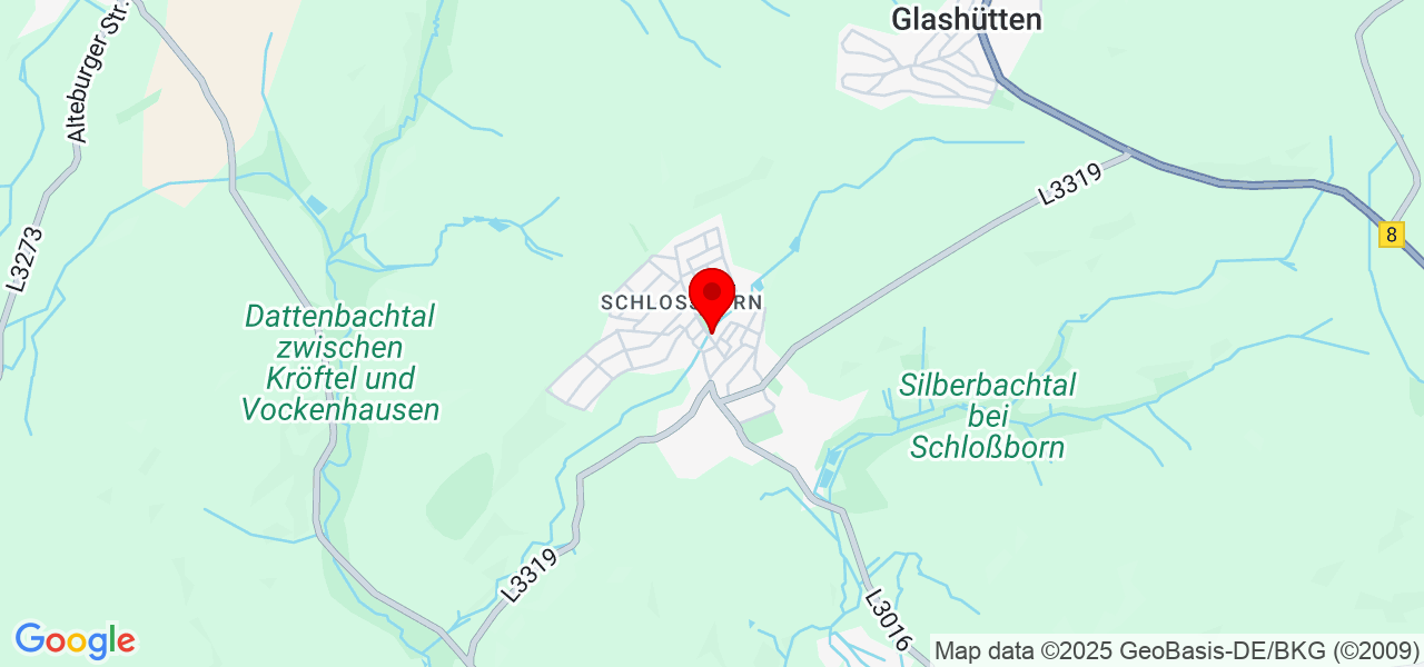 Partyservice Schlossborn - Hessen - Hochtaunuskreis - Karte
