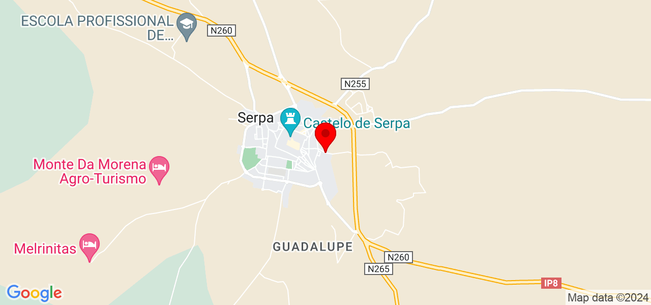 Paula - Beja - Serpa - Mapa