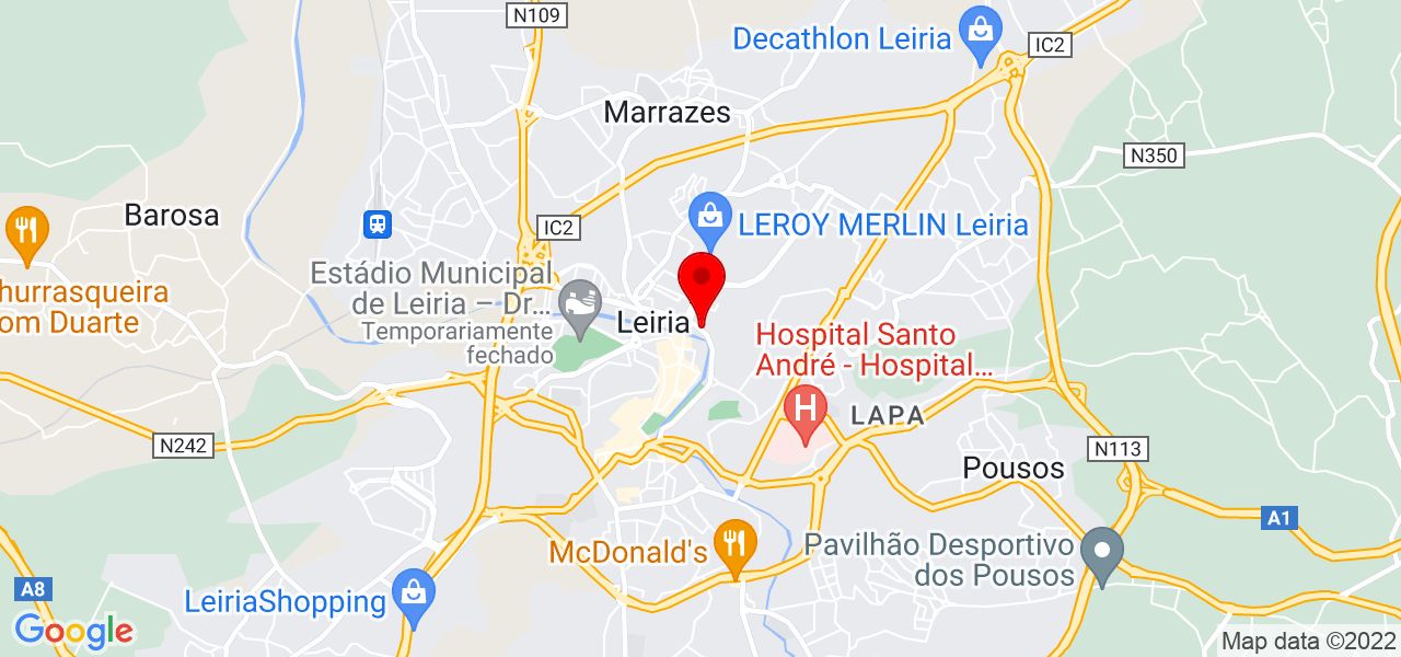 Ana Gordalina - Leiria - Leiria - Mapa