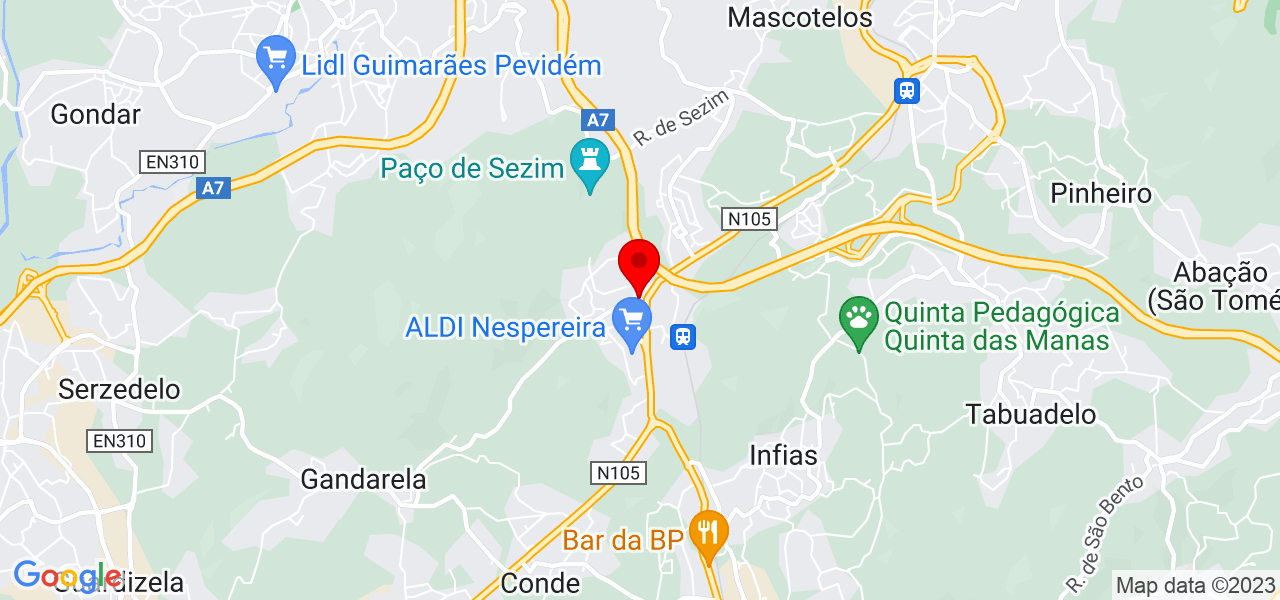 Marcelo Luiz de Oliveira Ferreira - Braga - Guimarães - Mapa
