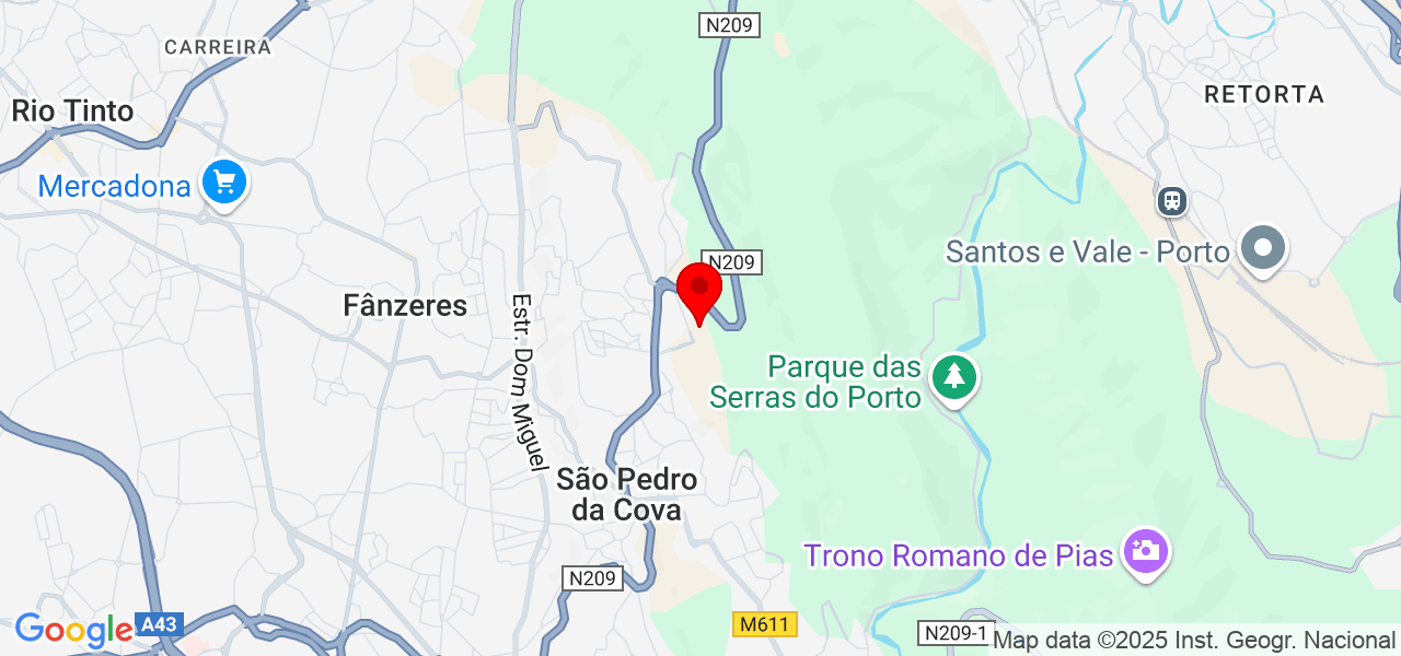 Vera - Porto - Gondomar - Karte