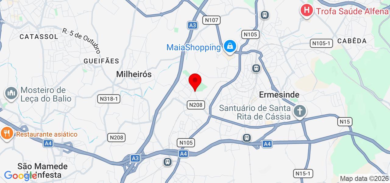 REPARAKI Portugal - Porto - Maia - Map