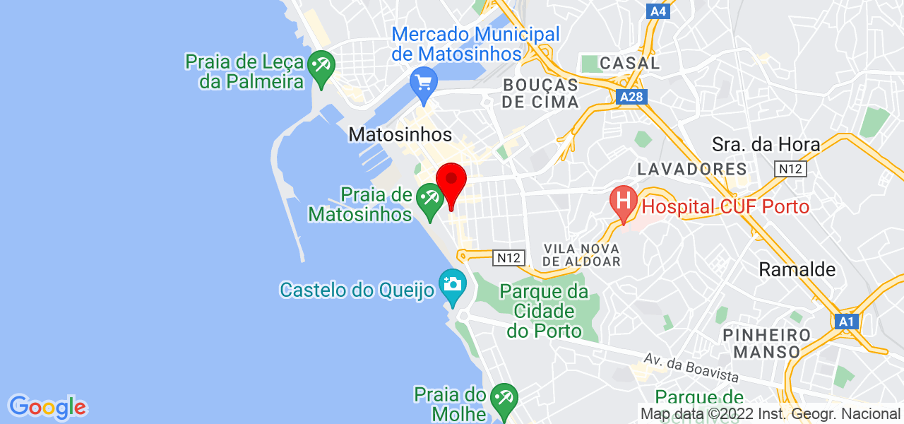 Rute Maia Veloso - Porto - Matosinhos - Mapa