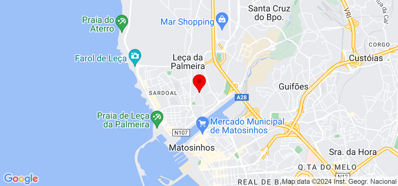 Esteticista integral y licenciado en actividad f&iacute;sica y salud - Porto - Matosinhos - Mapa