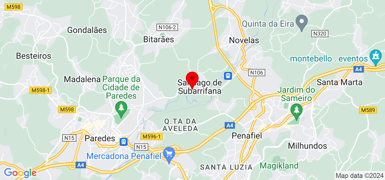Nicolas Gabriel - Porto - Penafiel - Map