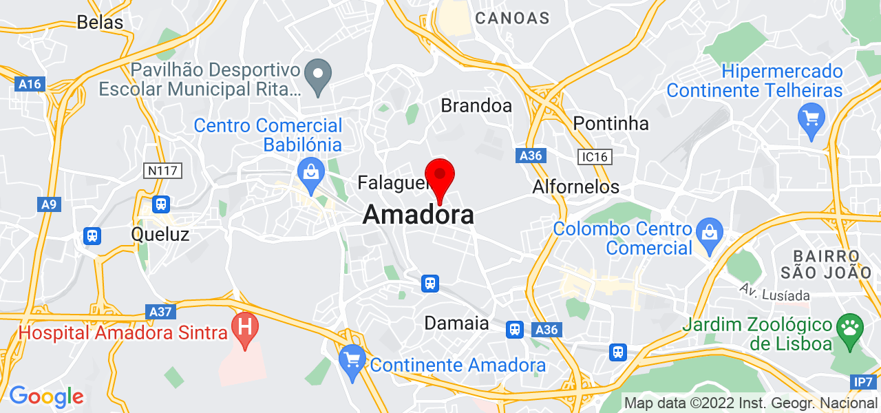Leandra Agostinho - Lisboa - Amadora - Mapa