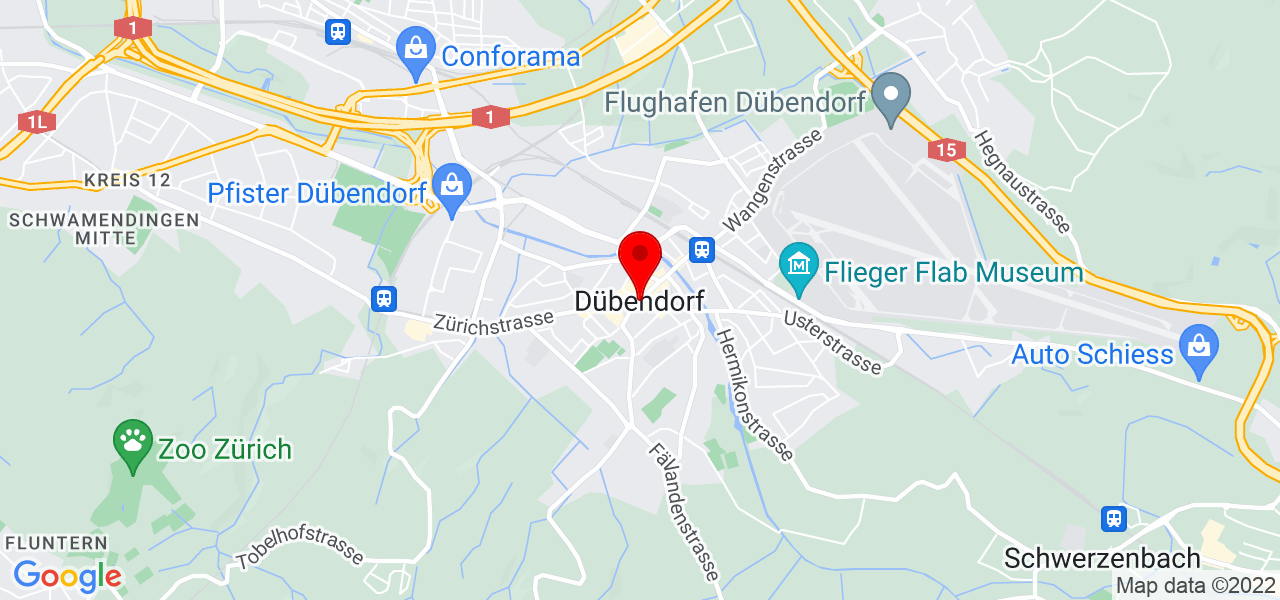 zurichtech AG - Zürich - Dübendorf - Karte