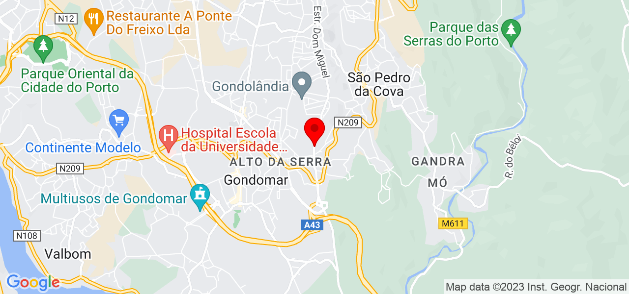 Renato Neves - Porto - Gondomar - Mapa