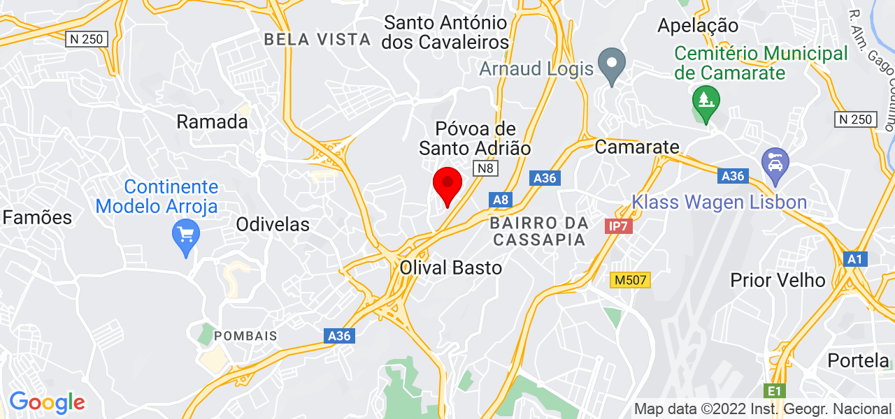 Marco Pinto - Lisboa - Odivelas - Mapa