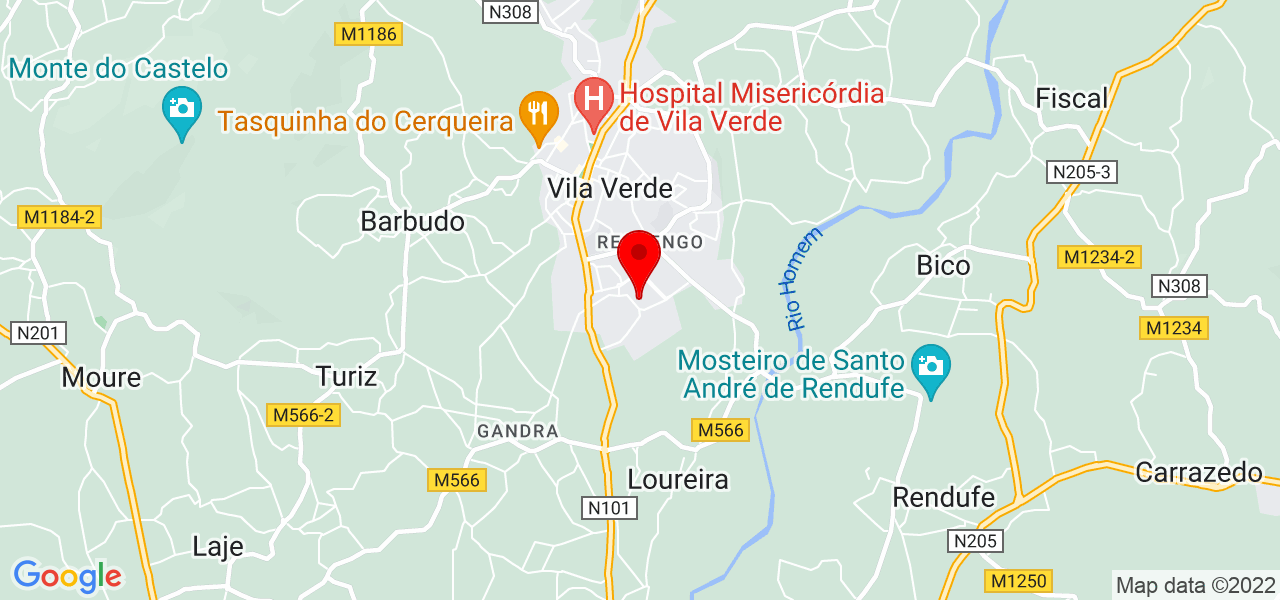 Maria Gomes - Braga - Vila Verde - Mapa