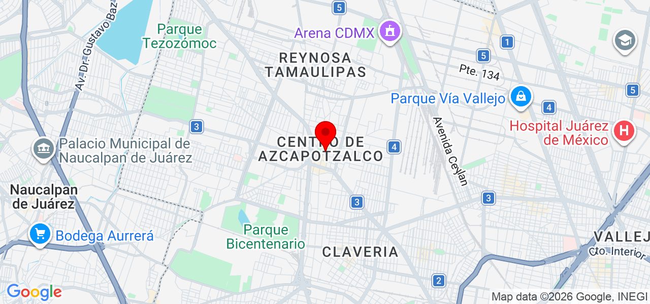 Diseño - Ciudad de Mexico - Azcapotzalco - Mapa