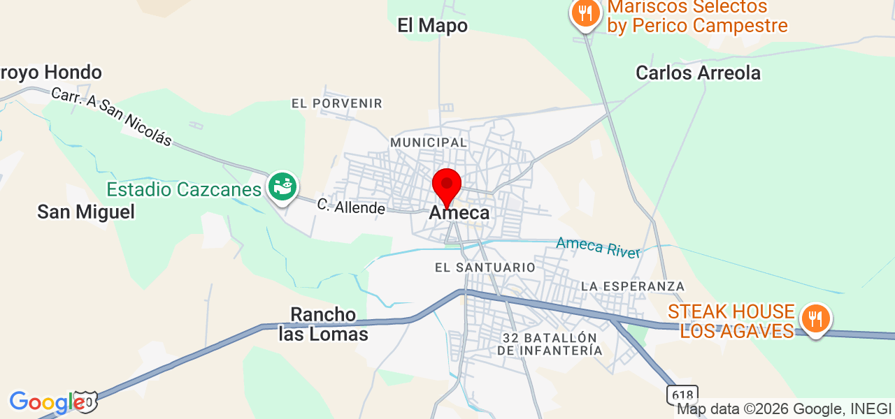dipsolar - Jalisco - Ameca - Mapa