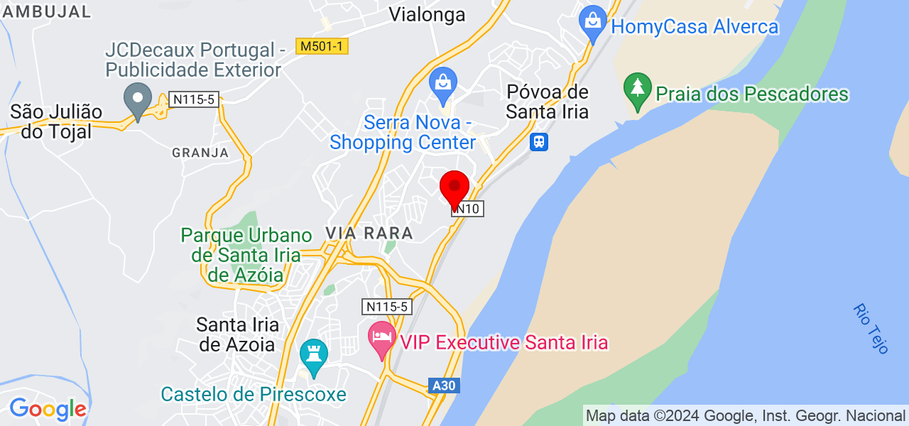 Lucas Valadares - Lisboa - Vila Franca de Xira - Mapa