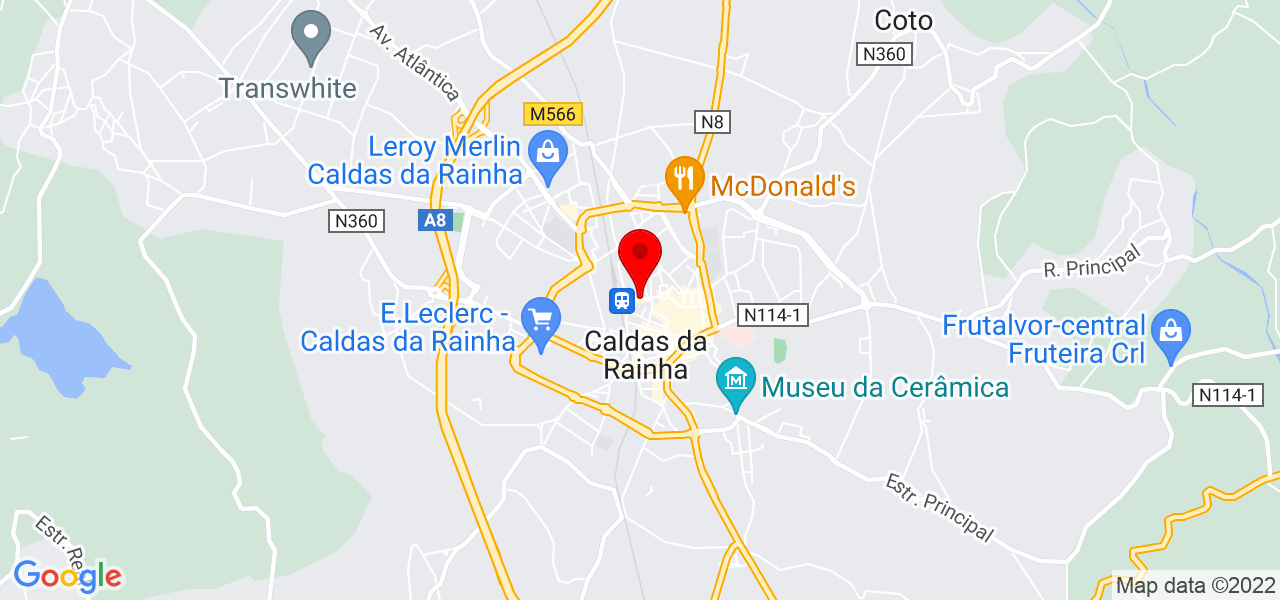 ROS&Aacute;RIA REBELO -Gest&atilde;o Patrimonial rrdirectus - Leiria - Caldas da Rainha - Mapa