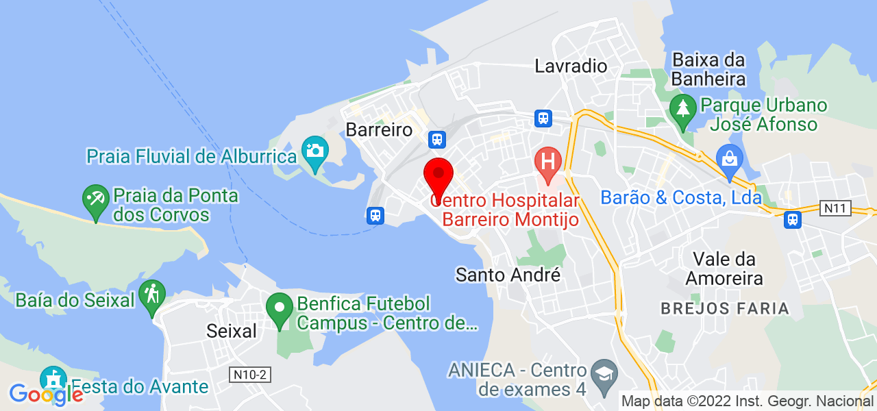 Alberto Costa - Setúbal - Barreiro - Mapa