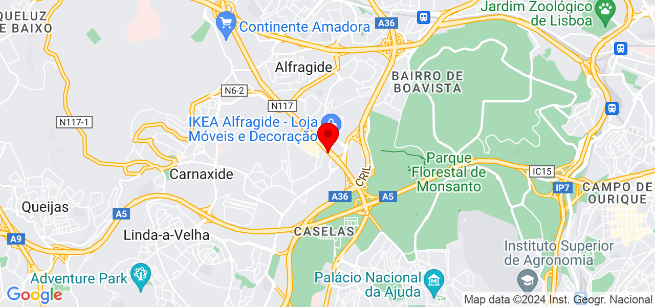 Daniel Felicio - Lisboa - Oeiras - Map