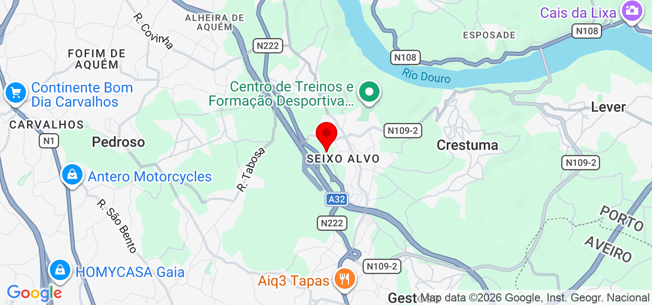 Cão Raiz - Porto - Vila Nova de Gaia - Karte