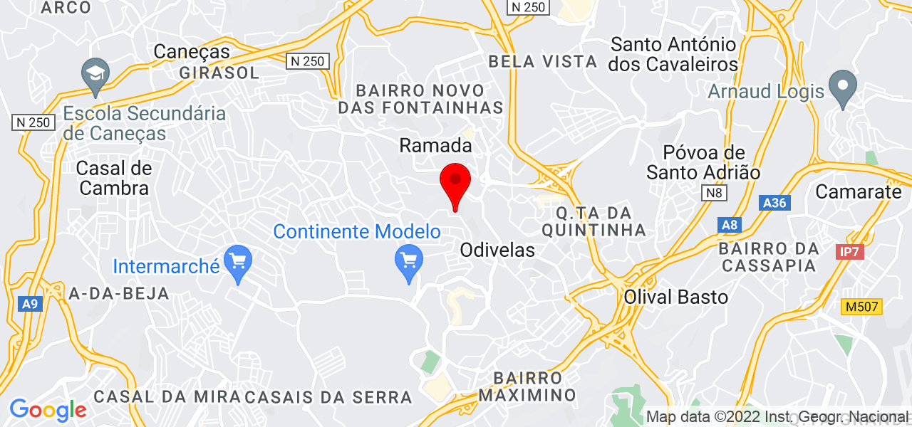 "MagnaCor Pinturas & Acabamento e serviços Gerais - Lisboa - Odivelas - Mapa
