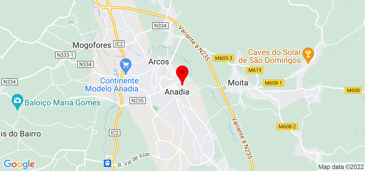 Marina - Aveiro - Anadia - Mapa