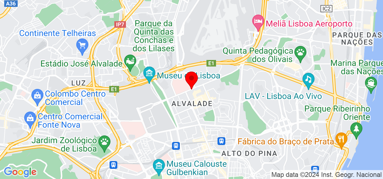 Dra. Aline Correia - Lisboa - Lisboa - Mapa