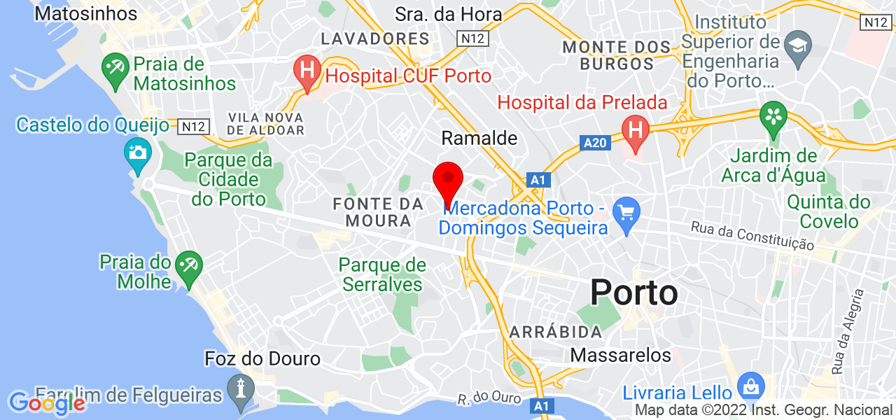 Meri Brito - Porto - Porto - Mapa