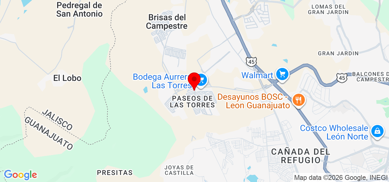 DETECTIVES PRIVADOS APS DEL BAJIO LEON - Guanajuato - León - Map