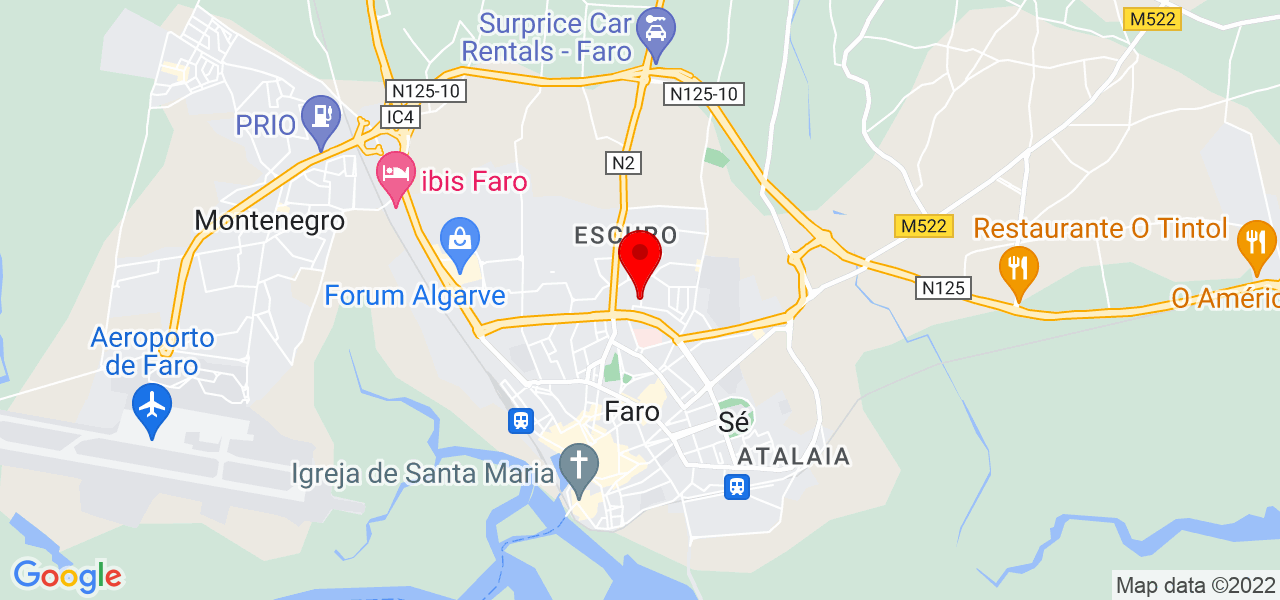 Olga Moreira - Faro - Faro - Mapa