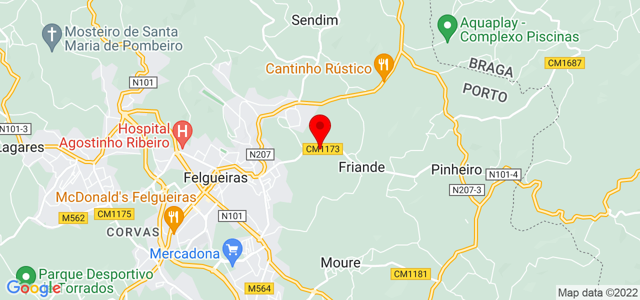 DANYLYMPEX - Porto - Felgueiras - Mapa