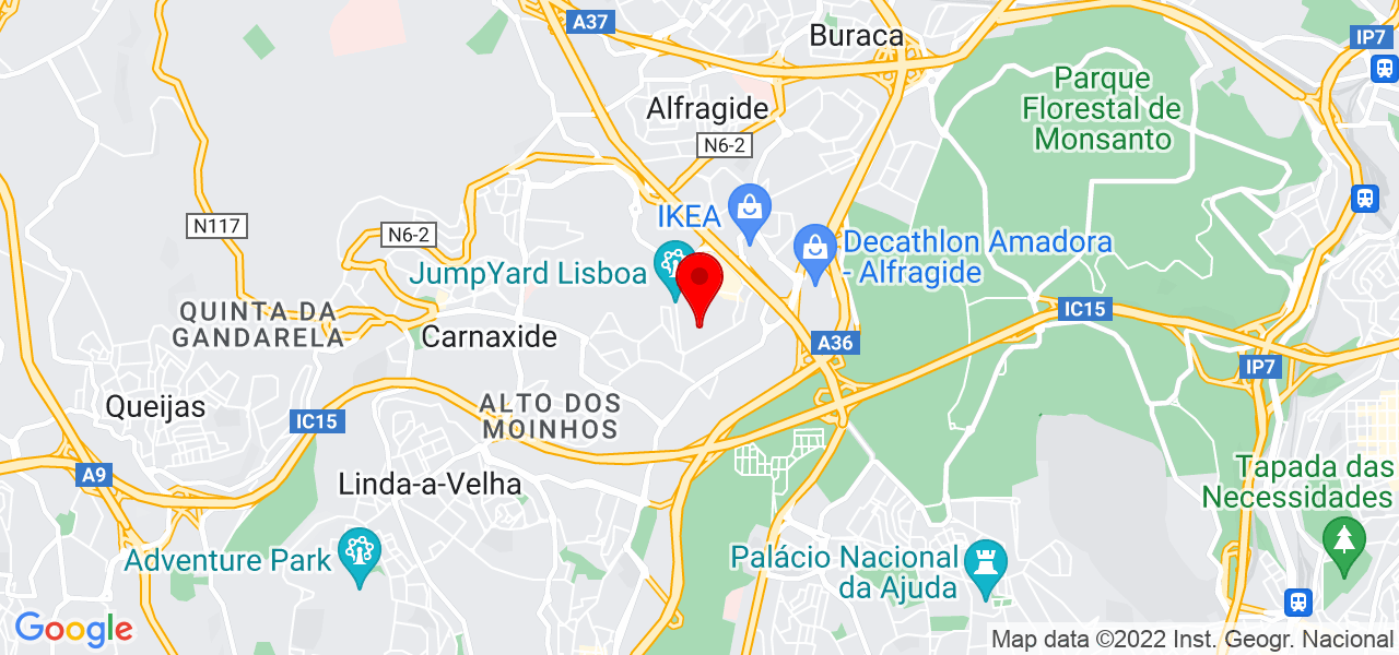 Maria ramos - Lisboa - Oeiras - Mapa
