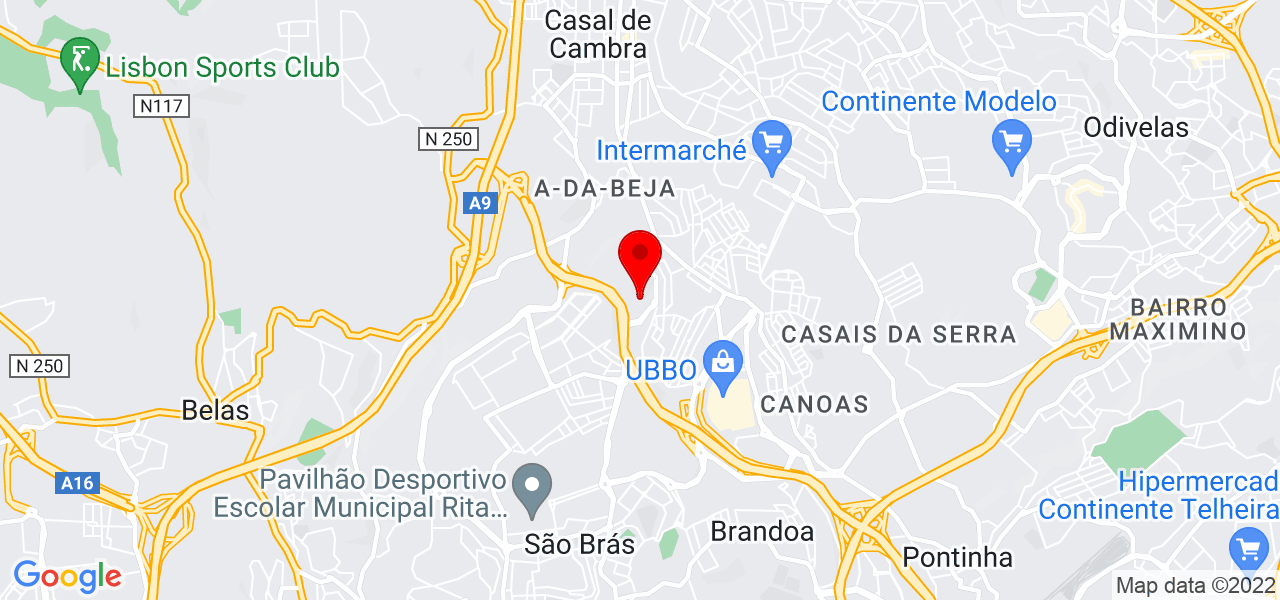 Vasco Simoes - Lisboa - Amadora - Map