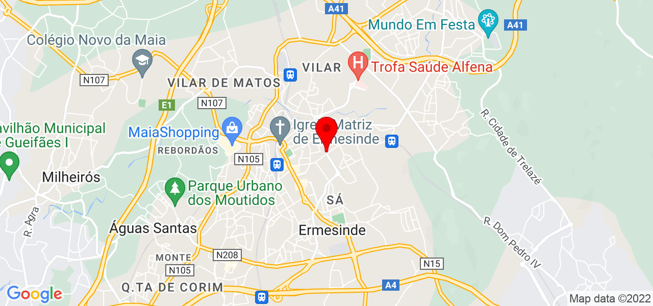 Nelson Lima - Porto - Valongo - Mapa