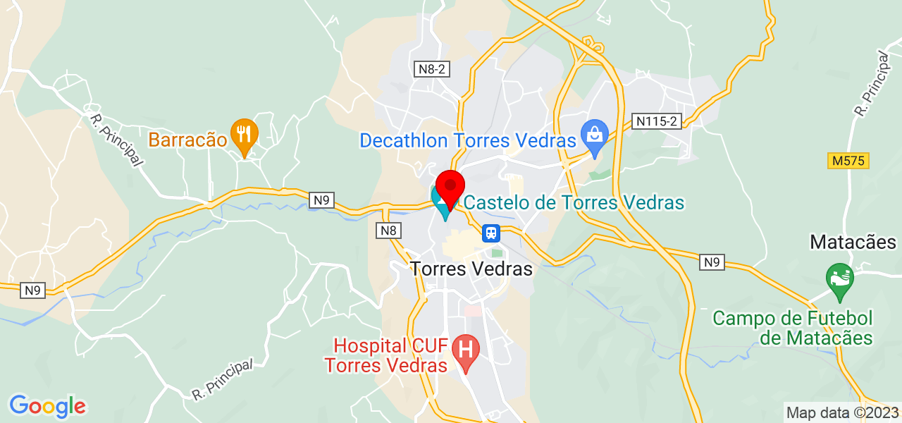 Jo&atilde;o Demony Matias - Lisboa - Torres Vedras - Mapa