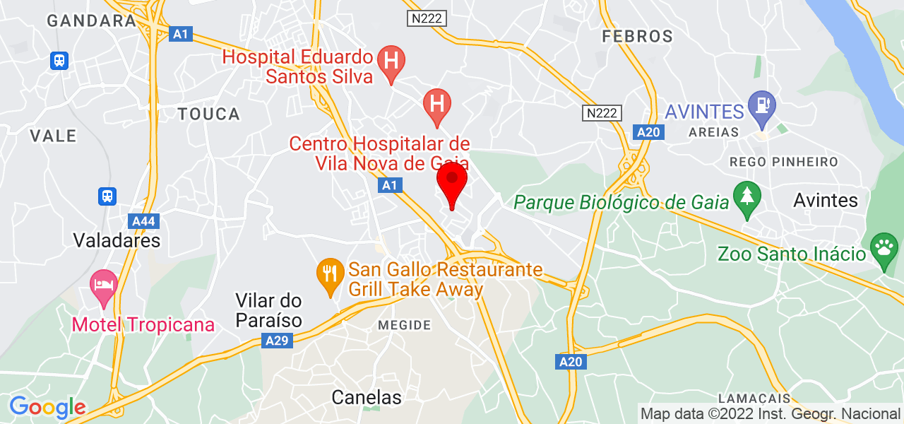 Ren&eacute; Bumbila - Porto - Vila Nova de Gaia - Mapa